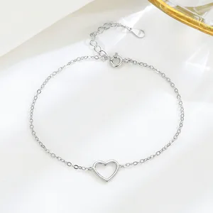 S925 Sterling Silver Women  Fashion Anklet All Match Beach Jewelry with Alloy Trendy Allure for Niche Accessories