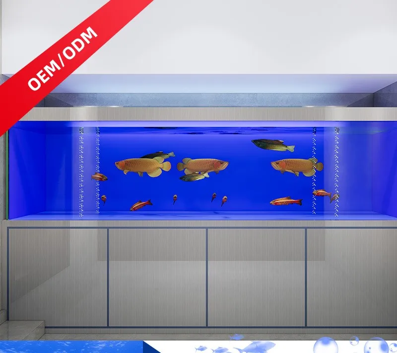 Customized Sizes Large And Medium Fish Tank Aquariums For Marine And