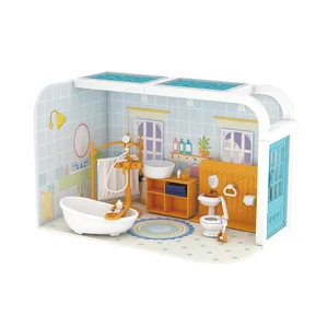 EPT Wholesale 1:12 Mini Bedroom, Kitchen, Living Room Architecture Doll House DIY Furniture Toys for Kids