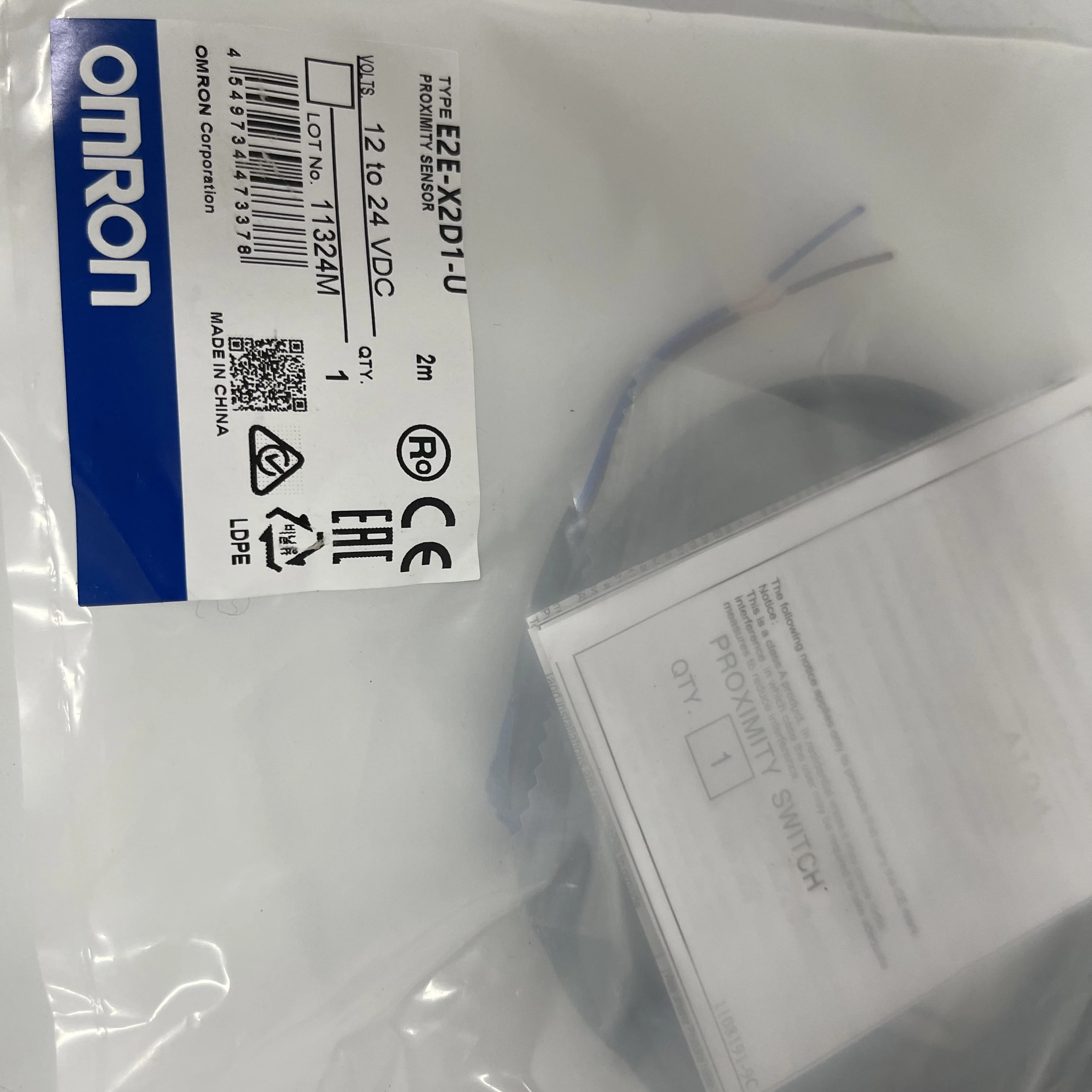 Omron Inductive Proximity Sensor E2E-X2D1-U Omron Inductive Proximity Sensor E2E-X2D1-U