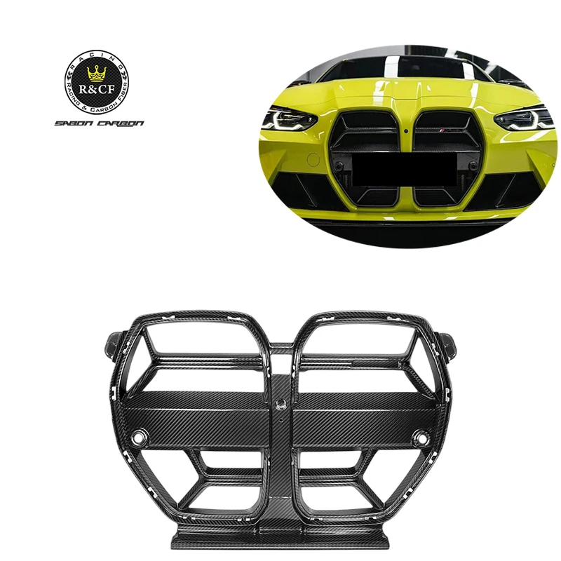 Csl Style Dry Carbon Fiber Front Grille For BMW G80 M3 G82 M4 G83 2022+