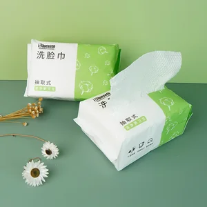 High Quality Cotton Facial Cleaning Towels Disposable Square Jacquard Woven Makeup Removal for Baby Adult Plain Style-Wholesale