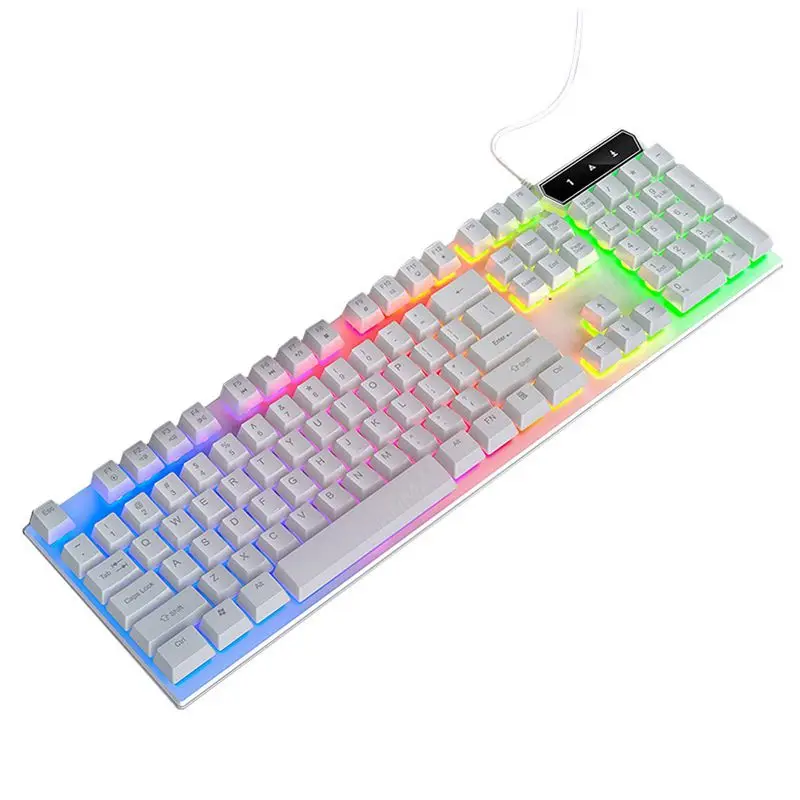 Professional V4 104 Keys Wired Colorful Backlit Rgb Light Computer Mechanical Game Multifunctional Waterproof Keyboards