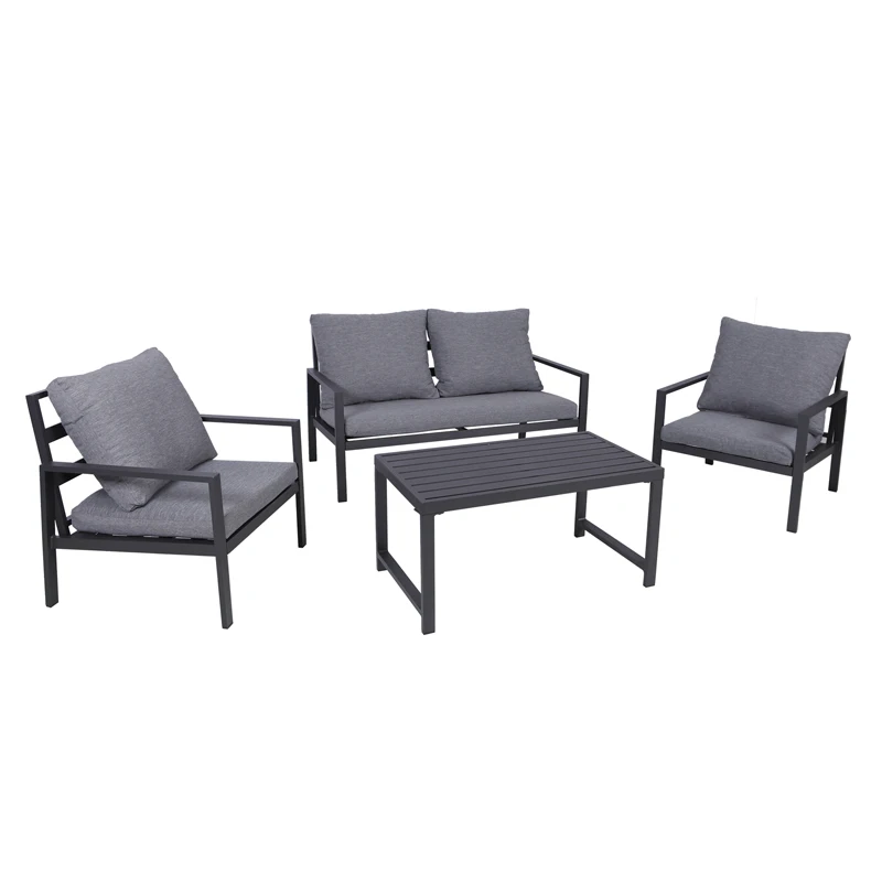 Alu Patio Garden Sofa Set Morden Design Inexpensive All Weather Outdoor ...