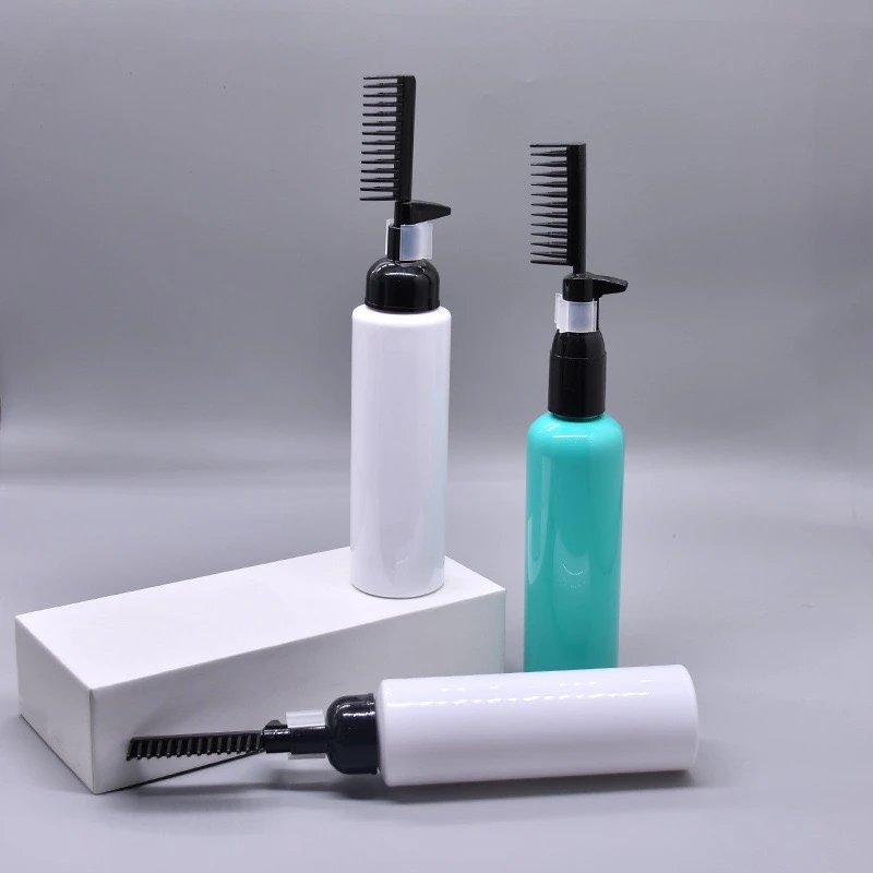 Factory Direct Sales 80ml 100ml 150ml PET Plastic Hair Color Comb Empty Dye Bottle Brush Applicator Plastic Bottles Category