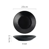 Plaque de 8 pouces (noir mat)