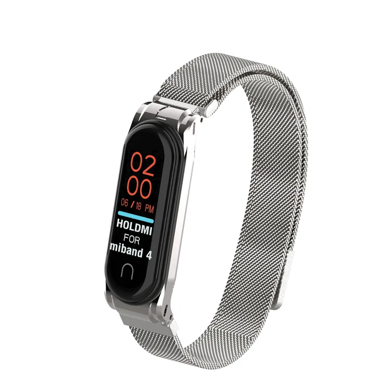 Новое поступление, умный браслет на запястье, металлический ремешок для часов Xiaomi Mi Band 4