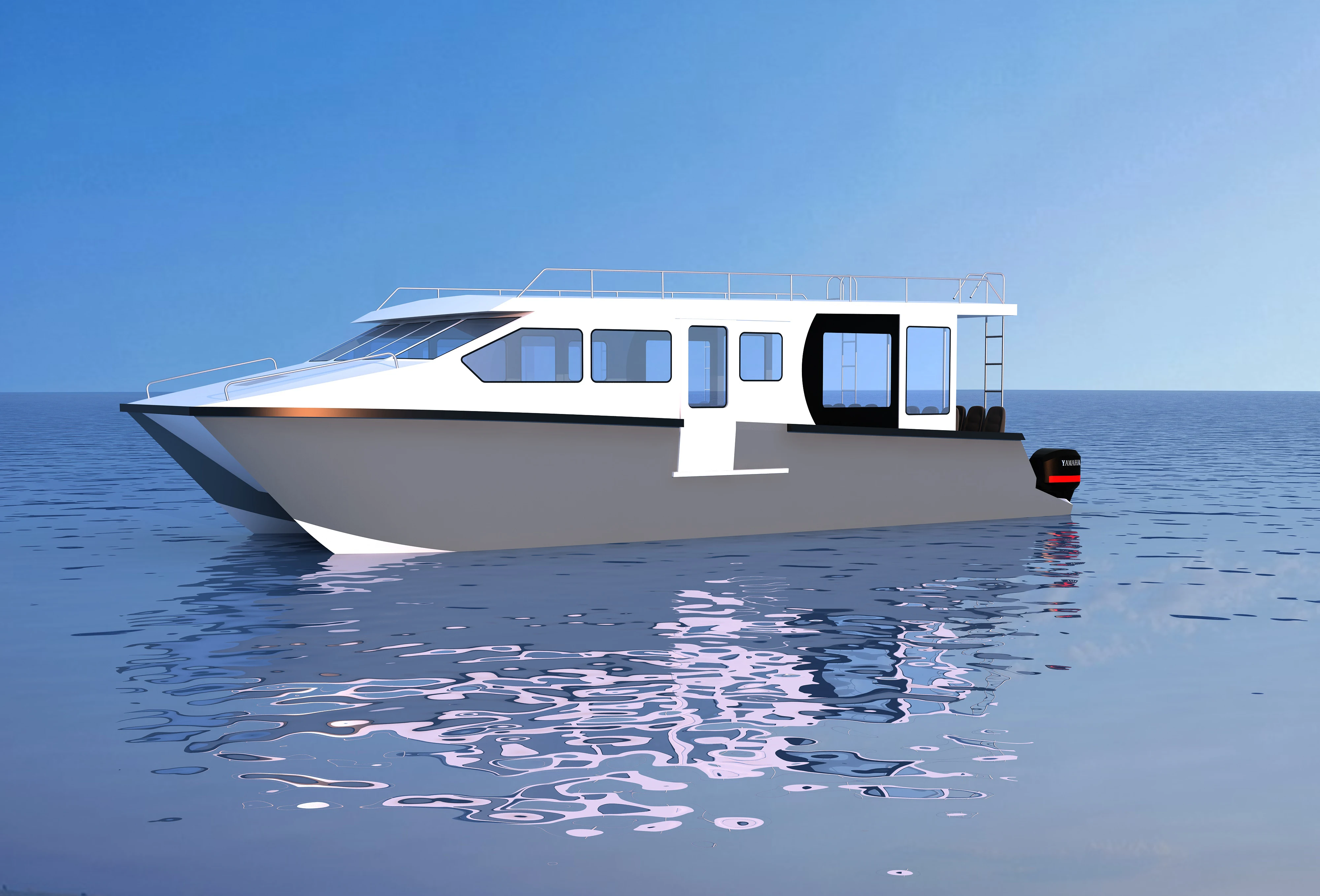Aluminium Twin Hull Boat Catamaran Passenger Boat for Sale