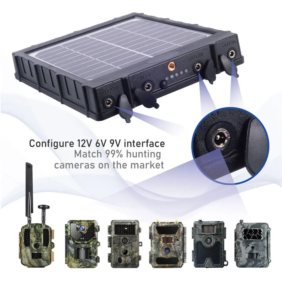3W 12V 8000mah Solar Panel Kits for Trail Cameras Sungusoutdoors