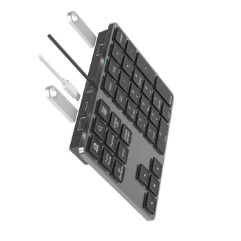 オフィス用小型ナンバーパッド グレー キーボード USB 34キー
