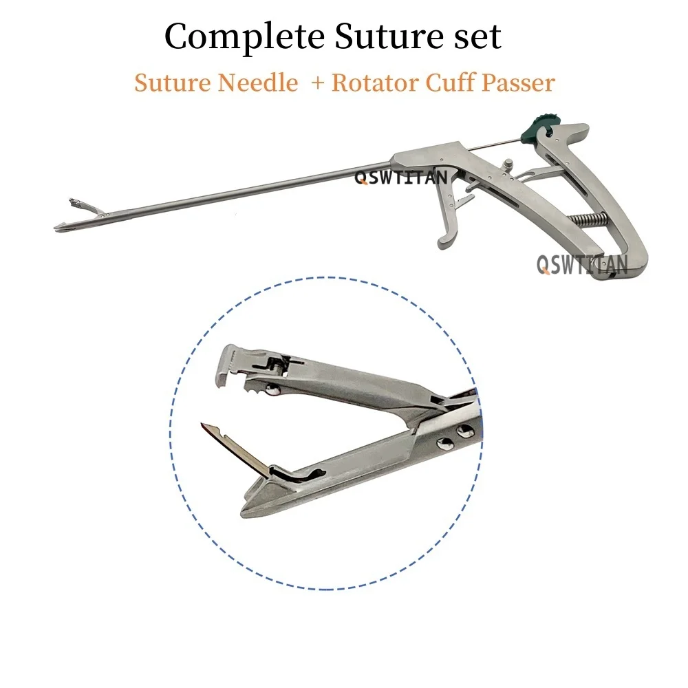 Orthopedic suture passer detailed view
