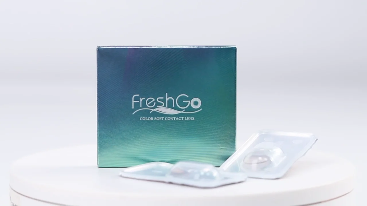 Hot Sale Fresh Go Natural Look 3 Tone Colored Contacts Oem Box Yearly ...