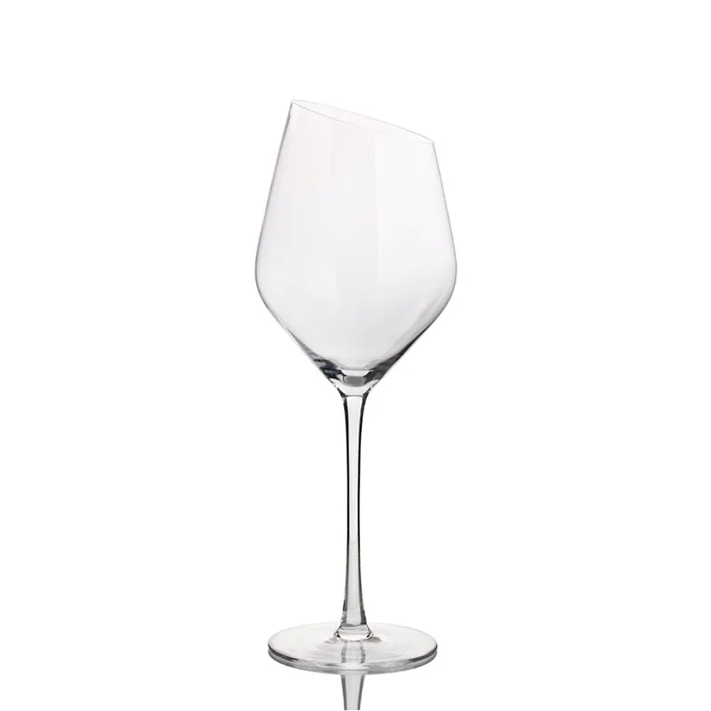 SKIMT Goblet Glasses Red Wine Glass Slanted Glass Goblet