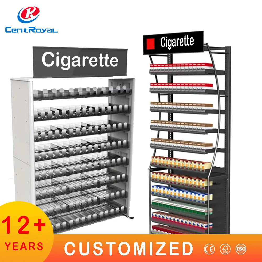 Custom Metal Tobacco Shop Display Furniture Tobacco Display Rack Smoke