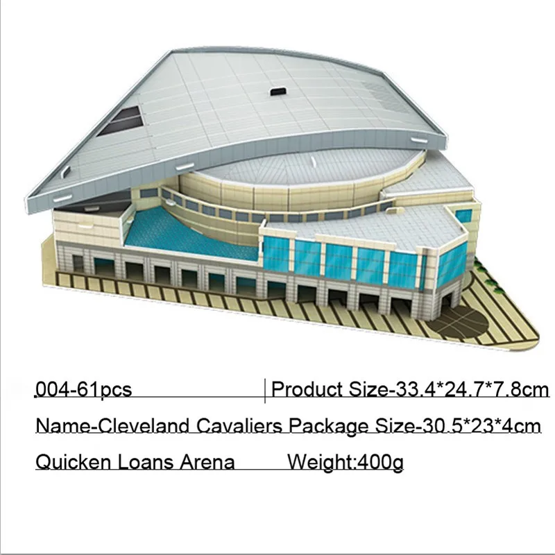 New Arrival Educational Stadium Model Toy DIY Assemble Model Toy 3D Paper Puzzle