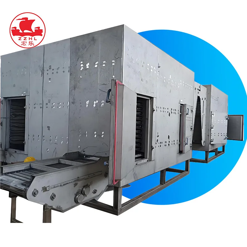 Double Spiral Dryer | Customizable Capacity, 304 Stainless Steel, PLC Control for Meat & Vegetables Dry Fruit Machine