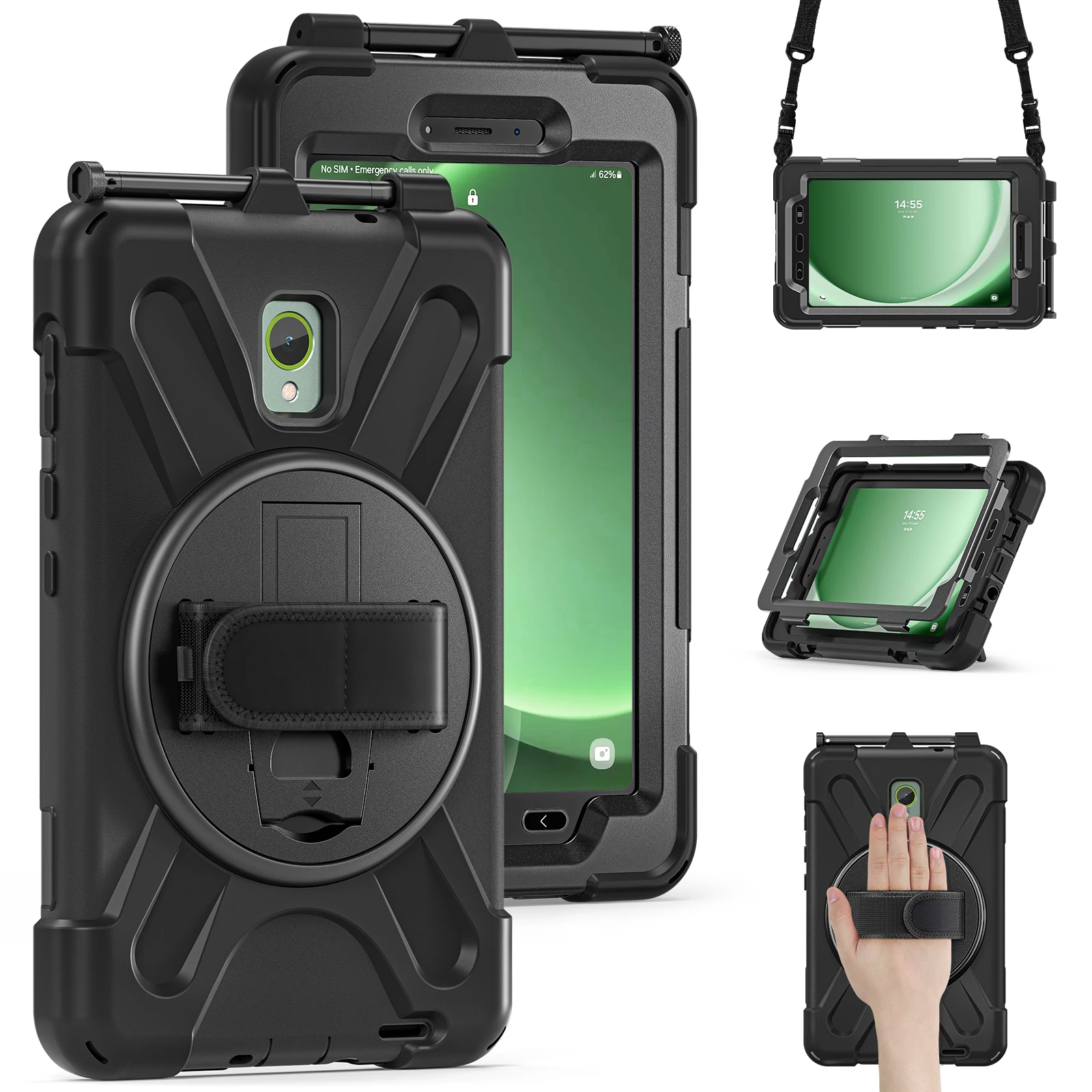 T220/T225 Stand Hand Shoulder Strap Case Rugged Hybrid Armor