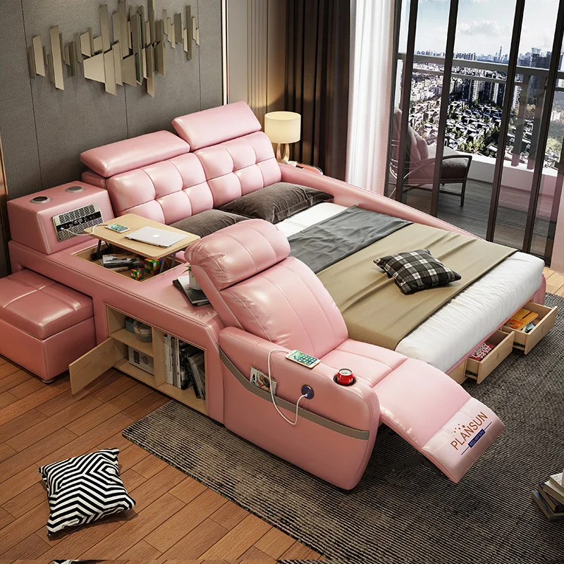 Luxury Bedroom Furniture Modern King Size Bed Massage Chair
