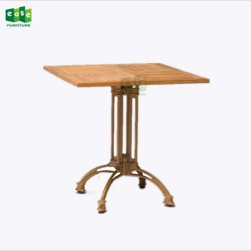 (et007) Natural Teak Wood Outdoor French Bistro Table Tops For Cafe