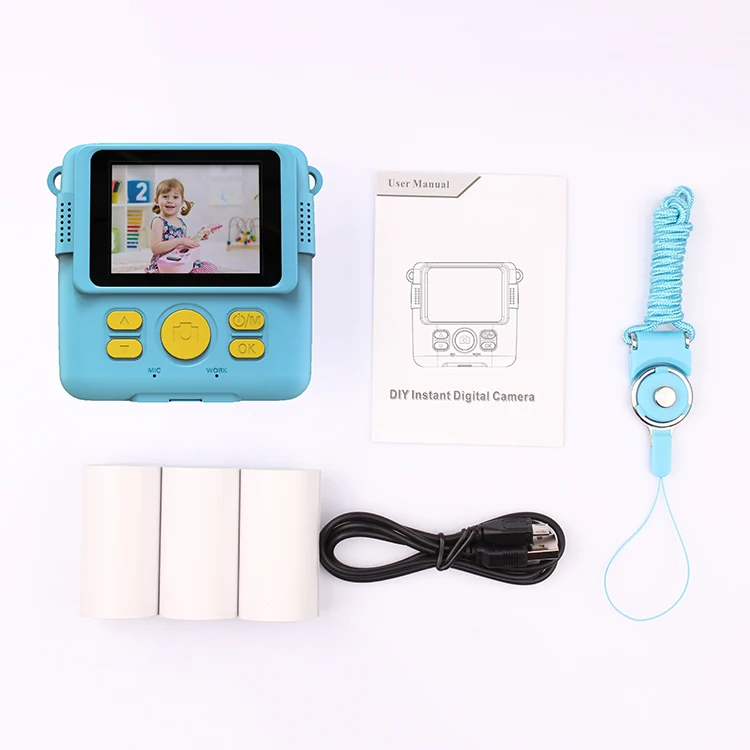 Nevanah Kinderkamera Mit Sofortdruck – 2 Zoll Display, 48 MP, Dual-Linsen, Thermo-Druck, Für Kinder 3–12 Jahre
