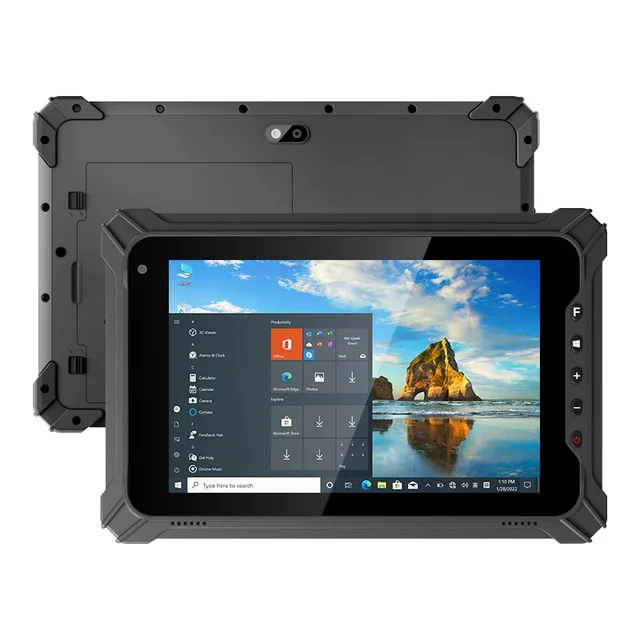 W88H 8 Inch 4G LTE IP65 Waterproof Industrial Rugged Window Tablet 5000mAh Big Battery Windows Rugged Tablet PC With NFC GPS
