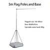 5m Pole+Integral Base