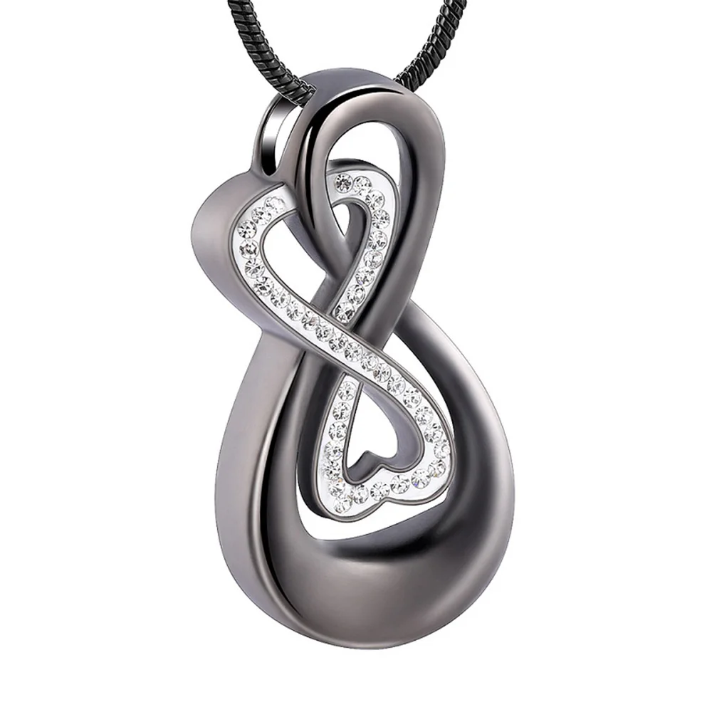 Cremation Jewelry Stainless Steel Urn Irregular Shape Urn Necklace Mini ashes memorial for deceased relatives/pets