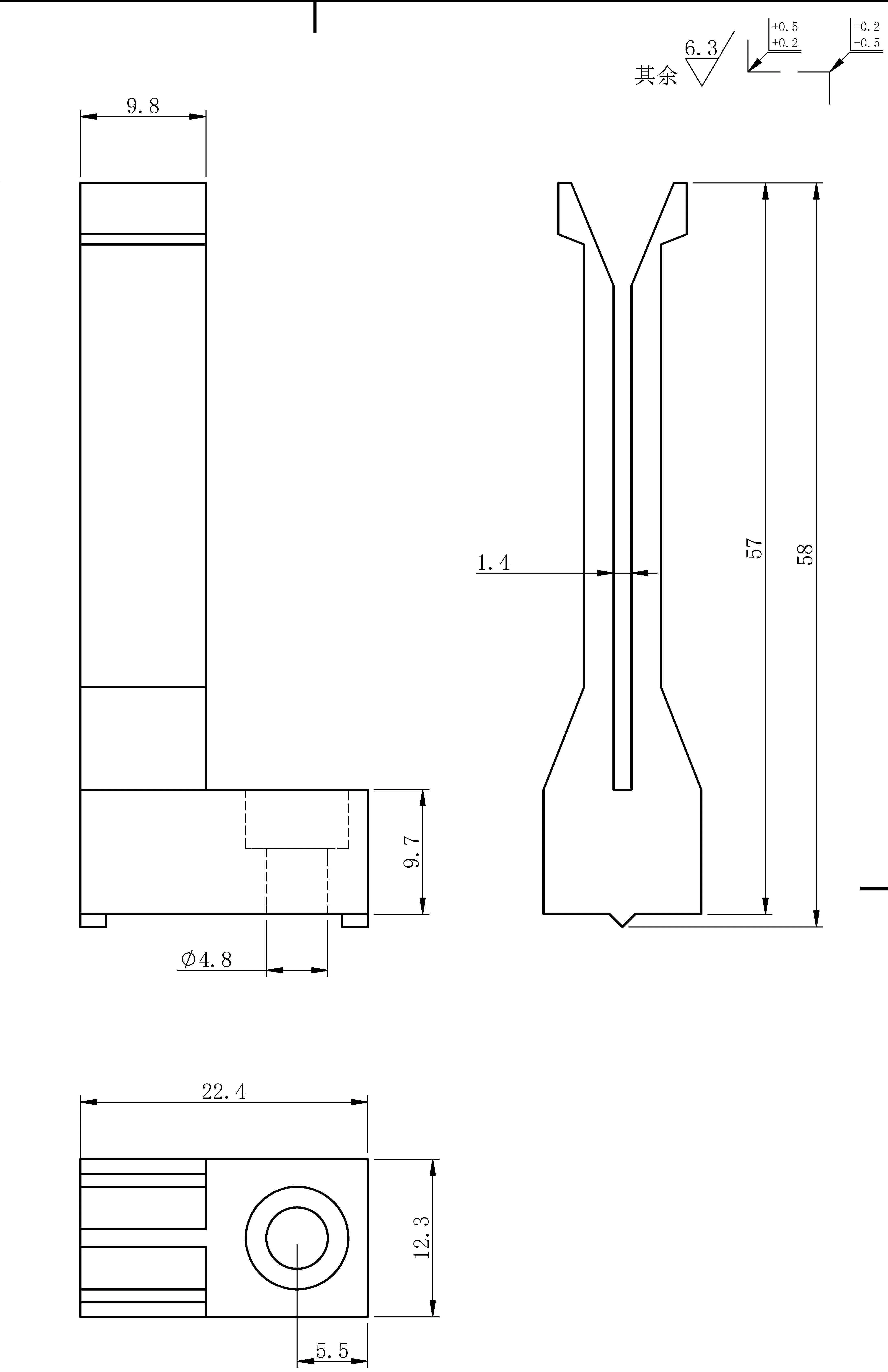 58mm 60089974 Wire Clamp Jig 1mm/wire Harness Tooling Board Jig/wire