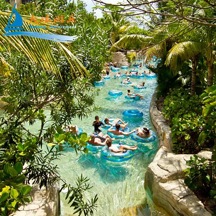 Dalang Lazy River Pool With Wave Leisure Pool for Kids and Adults Safe  Thrilling Tide Lazy River Artificial River for Aqua Park