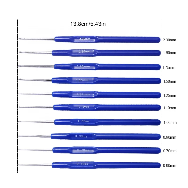 EIF Outil à Crochet à Loquet 5 Pcs Loquet Crochet Crochet Aiguille Pointe Ronde Polyvalent