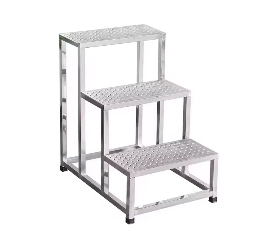 Medical Single Double Layer Three Layer Stainless Steel Footstool Hospital Surgery Footstool Examination Bed Stairs Steps