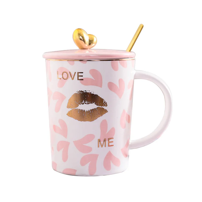 Couple Ceramic Mug with Lid Gift Set - A Dolce Surprise