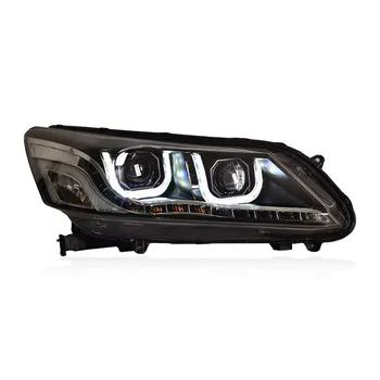 Car Styg Head Lamp for Honda Accord 2013-2014 Headlight DRL Projector Lens Dynamic LED Turn signal