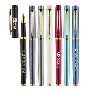 Customized High-End Plastic Gel Pen Business Office Promotional Conference Signature Custom Logo Printing New Advertising Gift