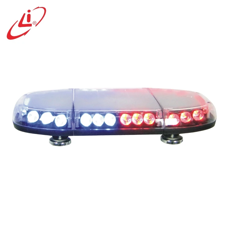 شريط إضاءة تحذيرية كهربائية بجهد ١٢ فولت/٢٤ فولت وبقدرة ٤٠ واط، بلونين أحمر وأزرق ومُبرق، مع مصابيح LED للإسعافات الأولية والطوارئ، قابلة للحمل