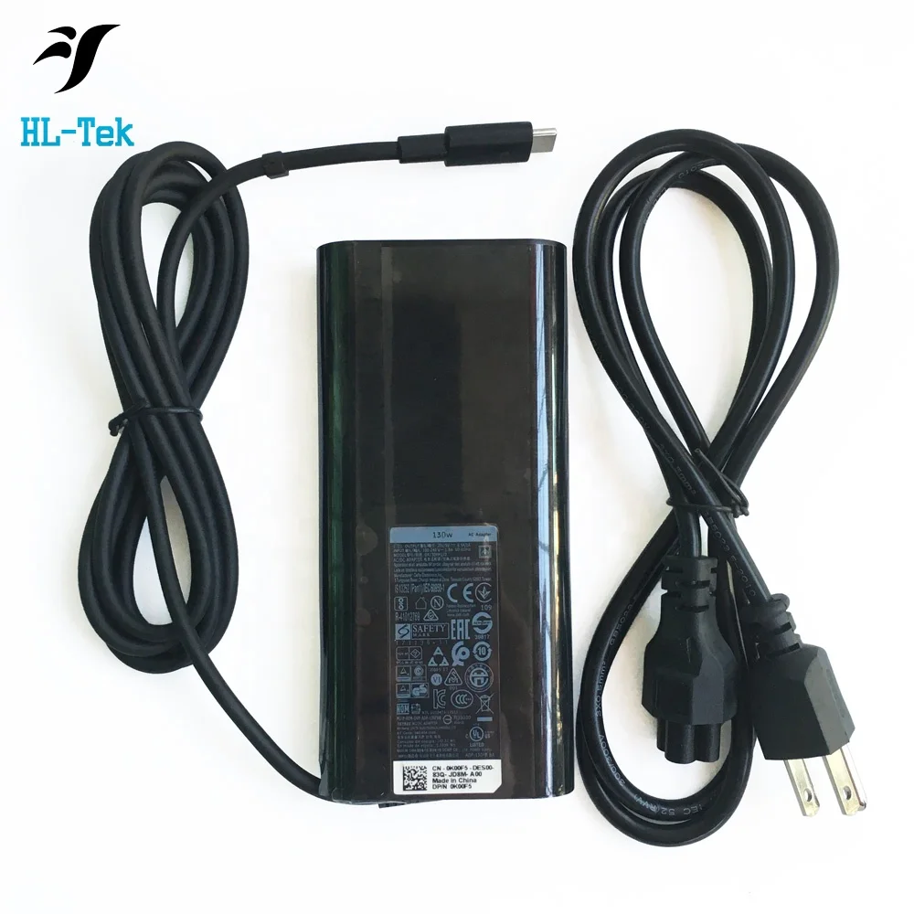 Genuine Original Laptop Type C Charger For Dell Xps 9575 130w Usb C Adapter Ac Power Supply 20v6.5a - Buy Laptop Type C Charger,Laptop Type C Charger For Dell,Type Charger