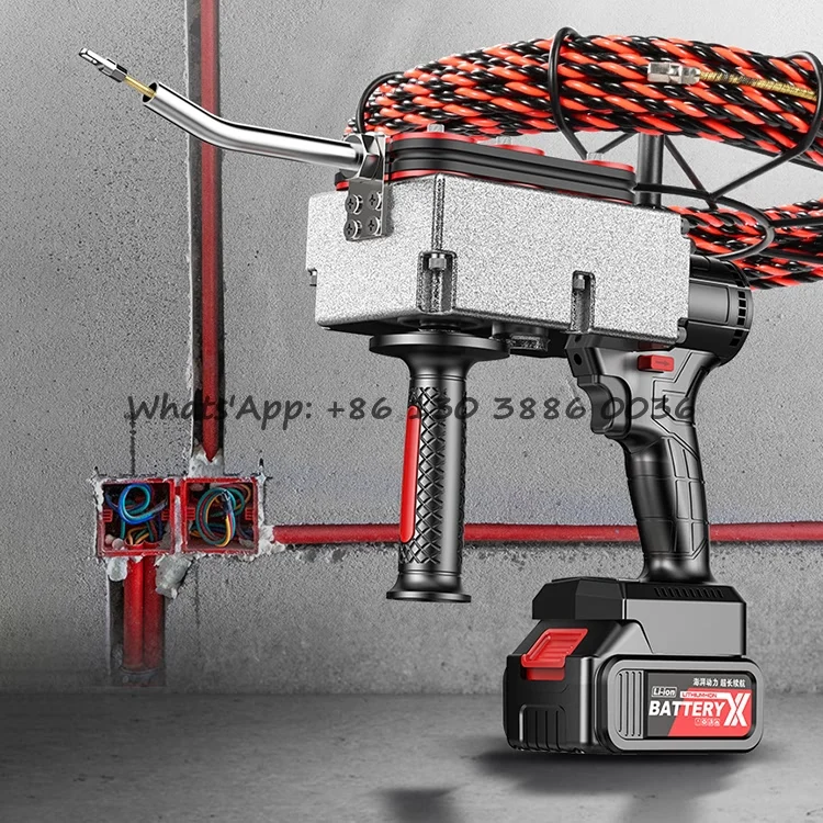 New Construction Lithium Cordless Stringing Machine Cable Automatic Wall Lead Wire Electric