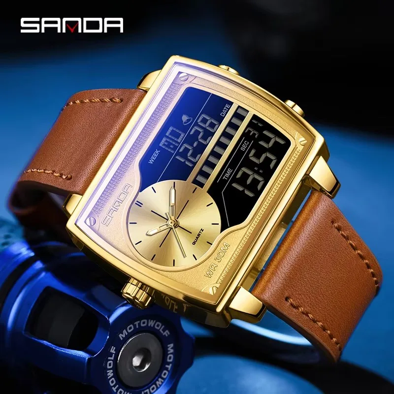 Sanda 6163 Quartz Countdown - Stylish & Functional Watch