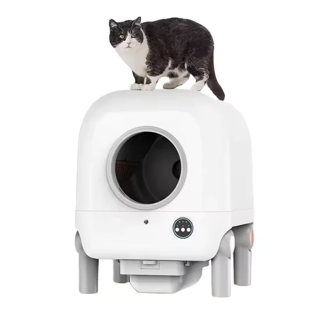 New Arrivals Smart  Pet Product   App Remote Control Cat Toilet Easy Self Cleaning Cat Litter Box With large Capacity