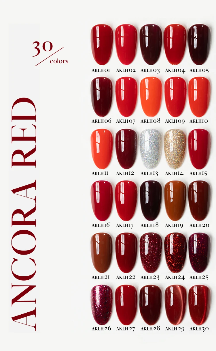 product vinimay rose red gel polish set 30 colors professional nail gel polishes ready to ship quick drying gel polish collection-13