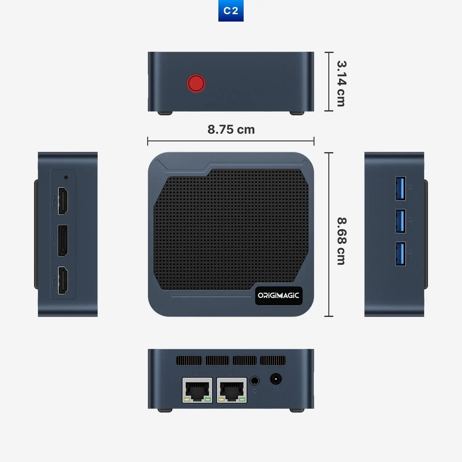 ORIGIMAGICミニpc Twin Lake-N150 Origimagic C2 Mini PC, Intel Twin Lake-N150, 12GB DDR5, 512GB SSD
