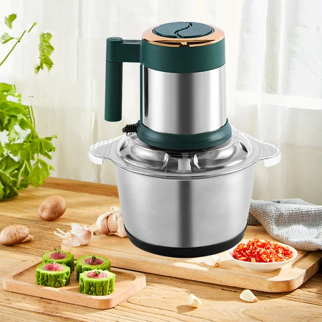 Multifunctional Kitchen Home 2L 3L 5L Food Vegetable Meat Chopper Stainless Steel Mini Meat Mincer Electric Meat Grinders