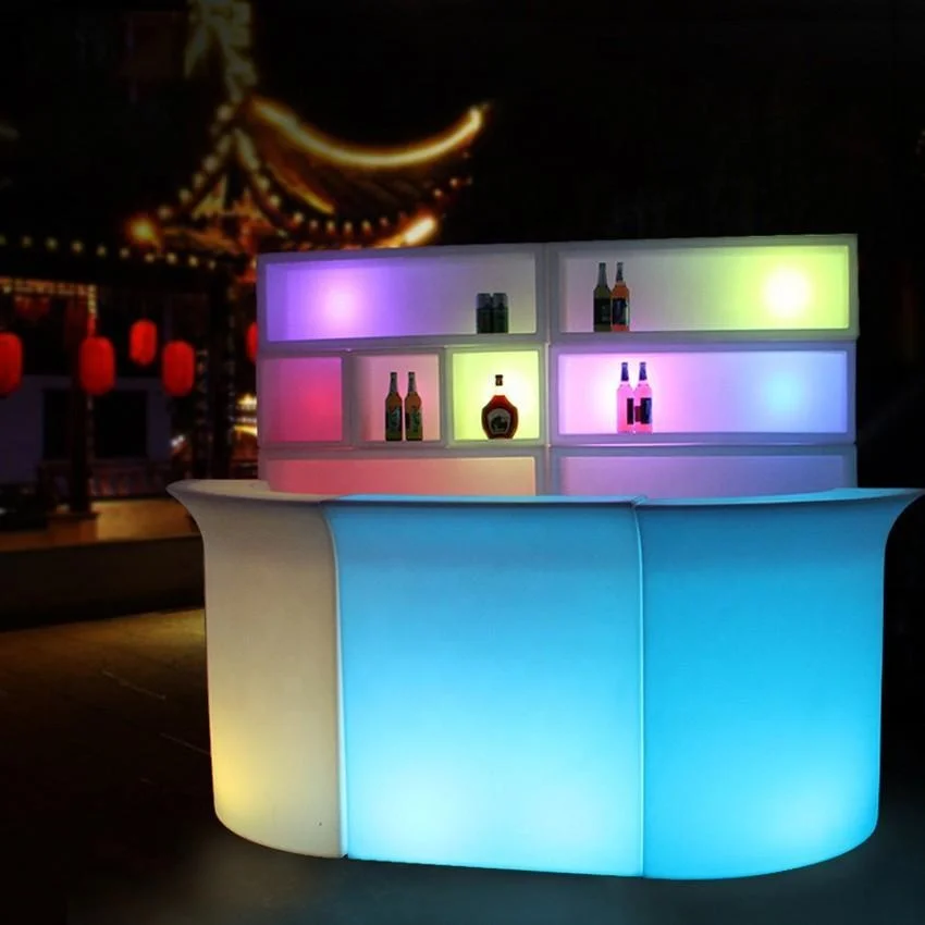 Remote Control Led Table LED Bar Furniture Led  Bar Counter Hot Sale Illuminate Nightclub Bar Counter