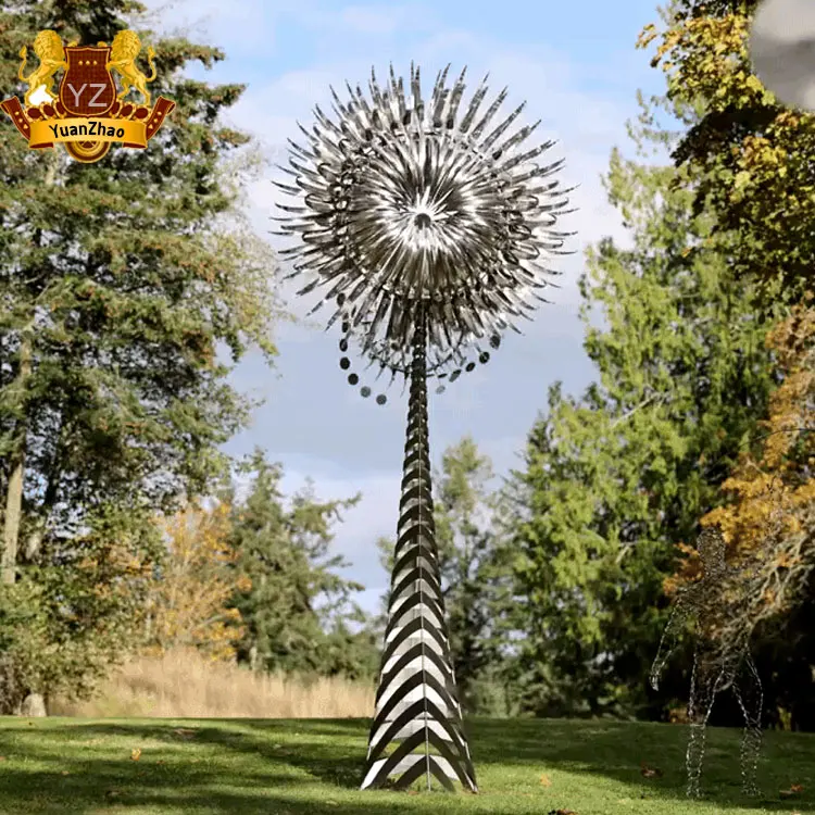 Winwindspinner Girandola a vento in metallo per cortile, giardino, grande scultura cinetica a vento, decorazione per esterni, regalo per compleanni