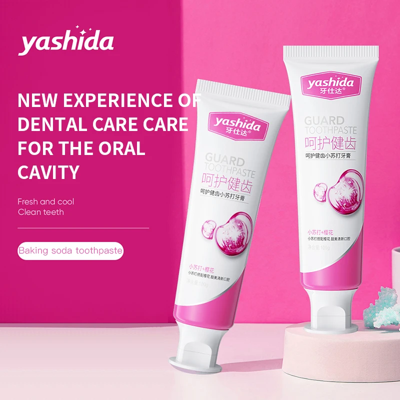 Wholesale YASHIDA Tooth-protecting Baking Soda Sakura Toothpaste Breath Oral Care Toothpaste