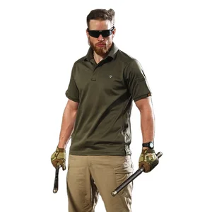 New Design Men's Outdoor Short Sleeve Blank T Shirt Cargo Tactical Pullover Outdoor T-Shirt Custom Polo Shirt