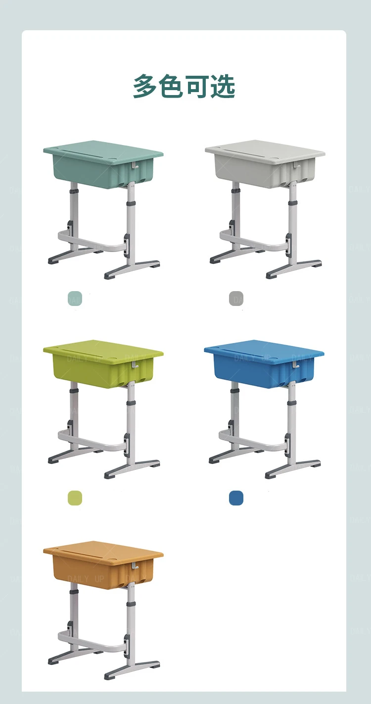 Single Seat Student Desk And Chair hand crank desk Adjustable Standing school Desk