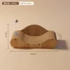 Beau canapé pour chat en chêne, souris moyenne, teaser, herbe à chat