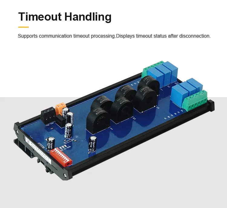 product huaqingjun 6 channel rs485 current voltage transformer detect module ac frequency 7 255hz detection modbus acquisition module714-6