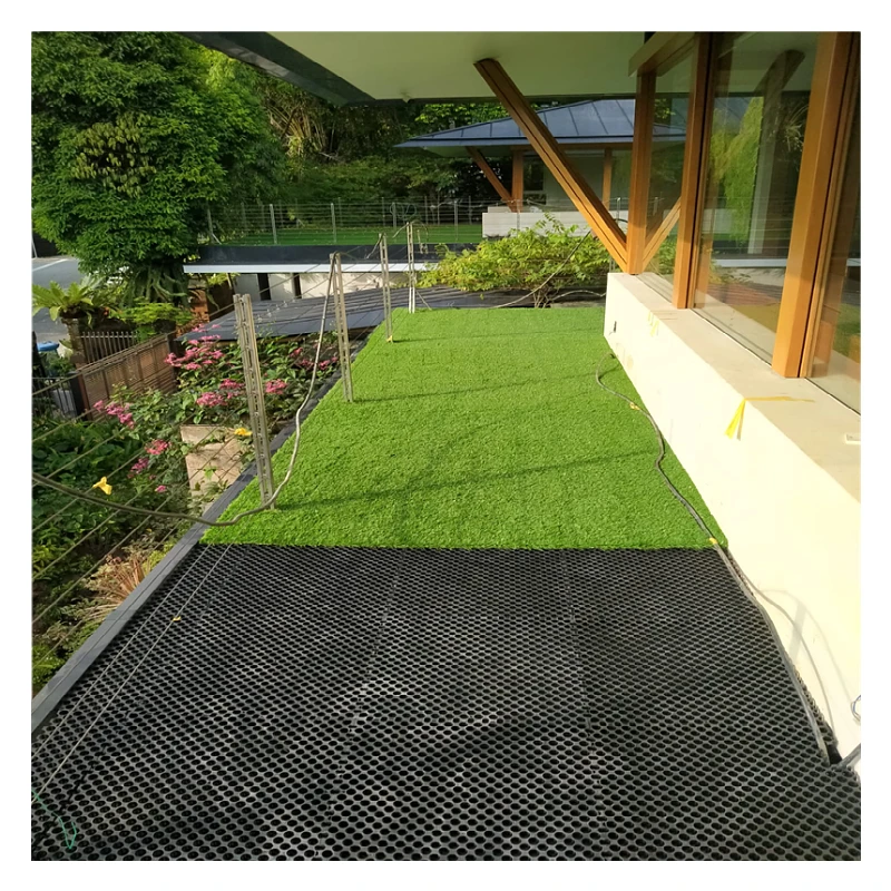 Artificial Turf Water Filter Mat Landscape Greening HDPE Drainage Board Planting Drainage Tray Roof Garden Plastic Grass Grid